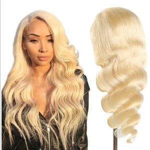 Blonde Human Hair Lace Frontal Wig 22”